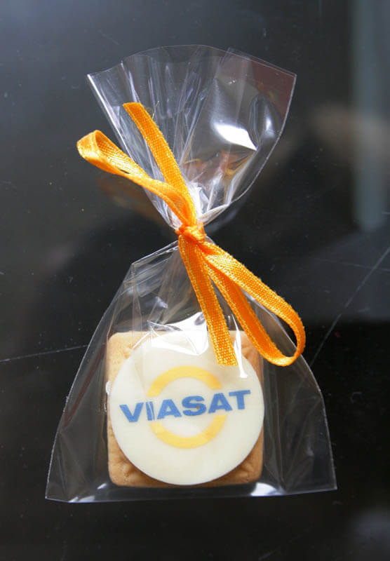 Promo Sweets - Coffee Biscuit with Chocolate in a Polybag with ribbon, 5g