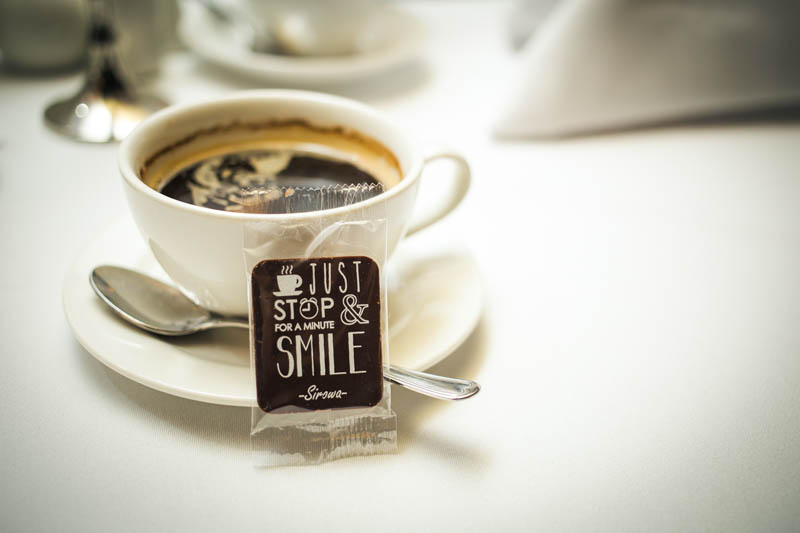 Kafijas šokolādes - 7g Vienkārši apstājieties uz minūti un smaidiet - Šokolādes Tāfelīte