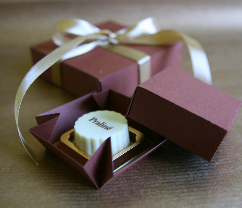 Boxes with Chocolate Pralines