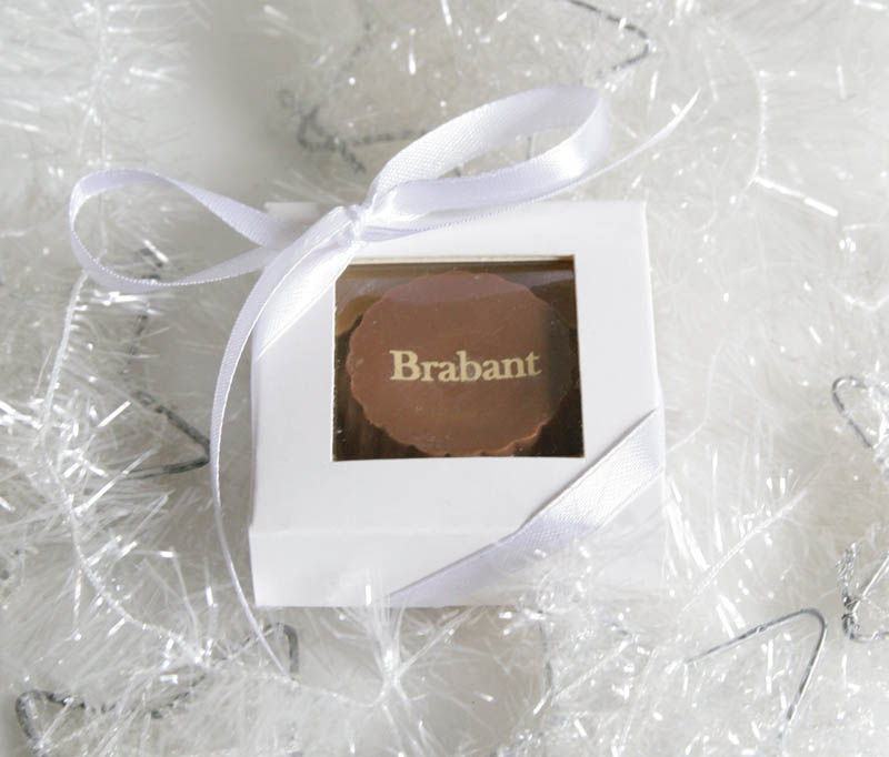 Printing On Chocolate - Praline with Hazel Nut Cream Filling in a box, 13g
