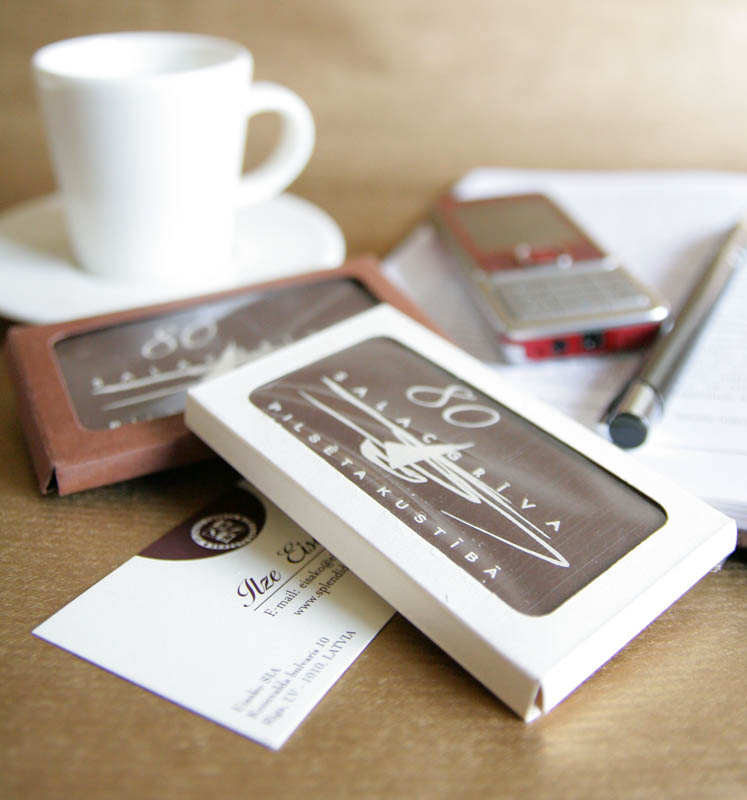 Chocolate Business Cards - 20g Promotional Chocolate Bar in a box