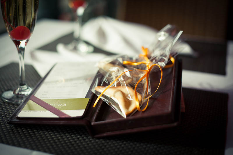 Fortune Cookie in a Polybag With Ribbon