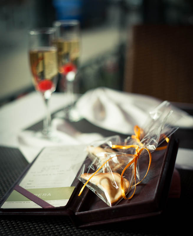 Fortune Cookie in a Polybag With Ribbon