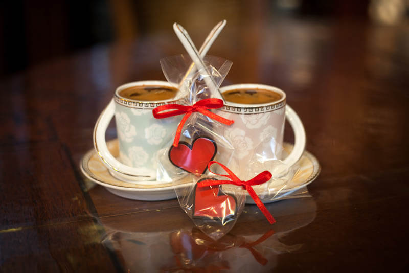 Wedding Marketing - Chocolate Heart in a Bag with Ribbon, 3g