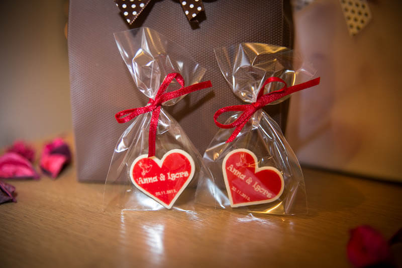 Chocolate Heart in a Bag with Ribbon, 3g