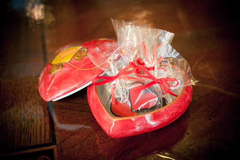 Chocolate Heart in a Bag with Ribbon, 3g