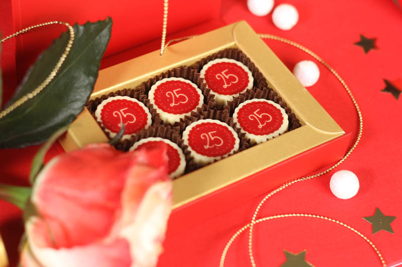 6 Pralines with Hazel Nut Cream Filling in a Box with Magnet, 78g (13g x 6 pc)