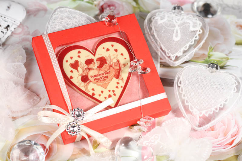 Telecommunication Marketing - Chocolate Heart in the Box, 70g