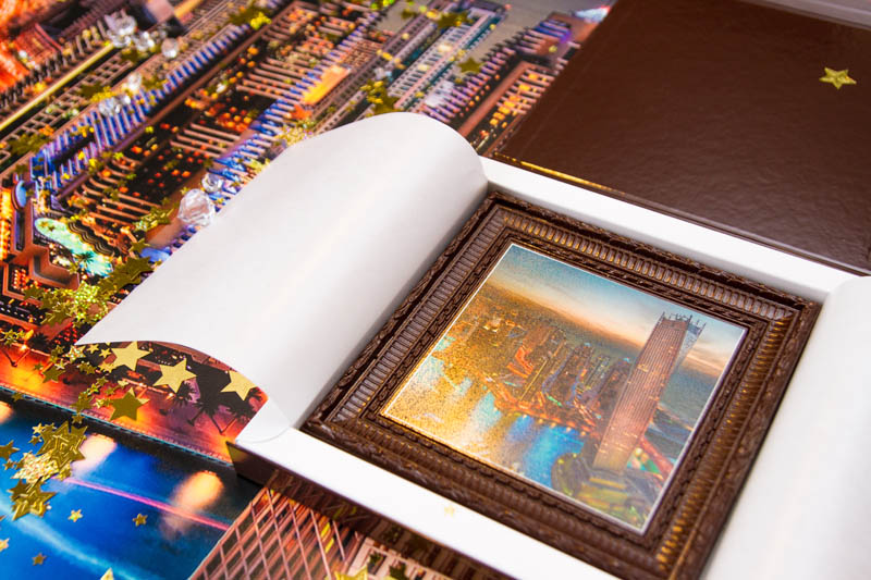 Chocolate Book - Framed Chocolate Picture in a box with magnet, 250g