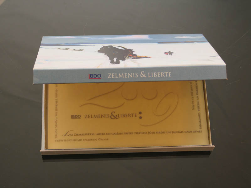 Promotional Chocolate Bar in a box with magnet, 275g