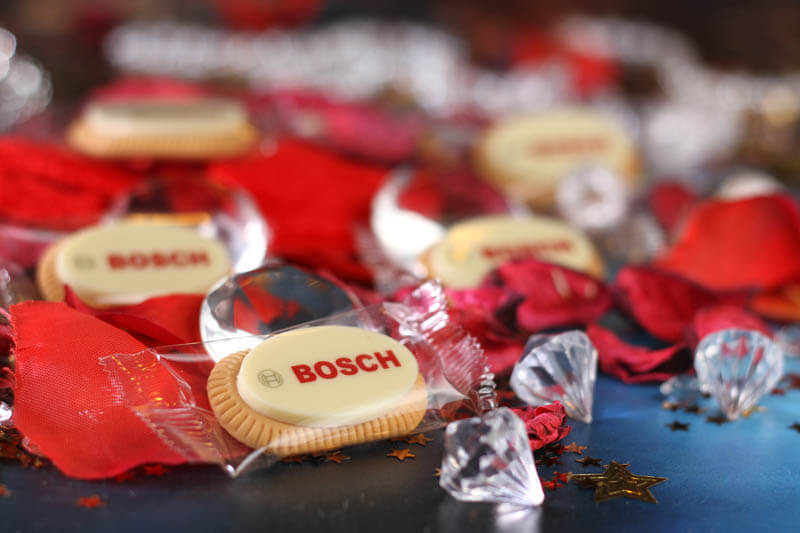 Printing On Chocolate - 5g Coffee Biscuit with Chocolate in a Polybag