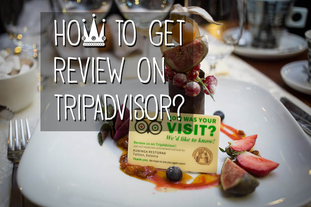 Creative way to get customers to leave review on TripAdvisor